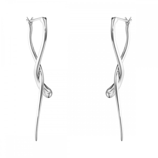 Georg Jensen Mercy Long Silver Earrings