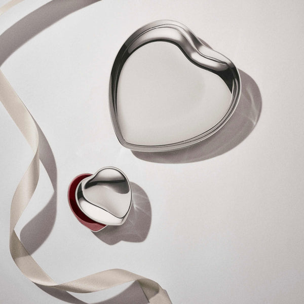 Georg Jensen Mirror Polished Stainless Steel Heart Tray