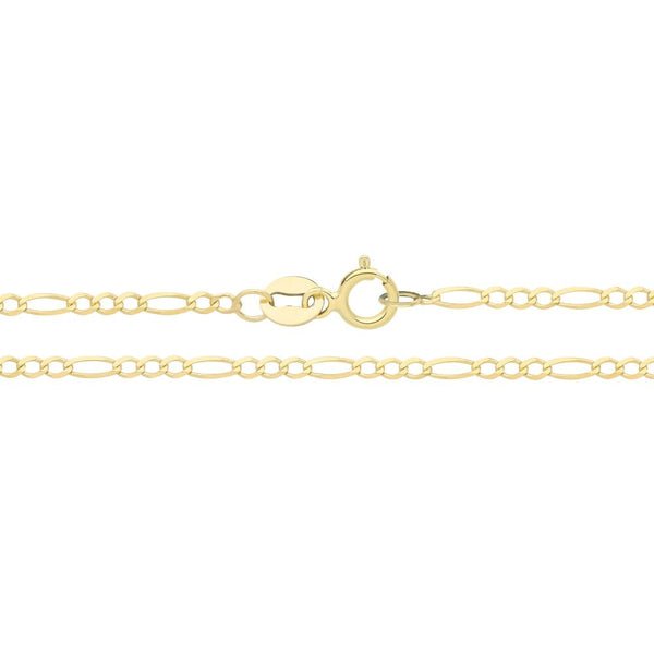 Francis & Gaye Gold 1.7mm Figaro Chain