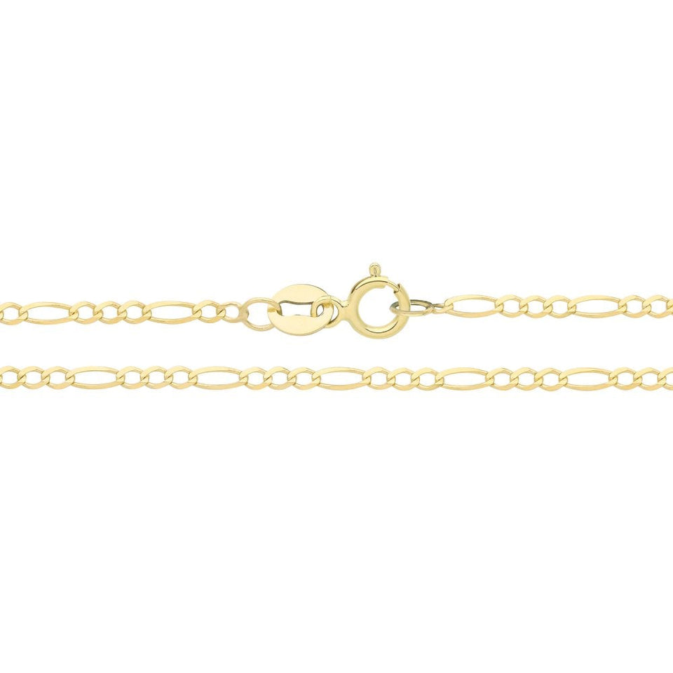 Francis & Gaye Gold 1.7mm Figaro Chain