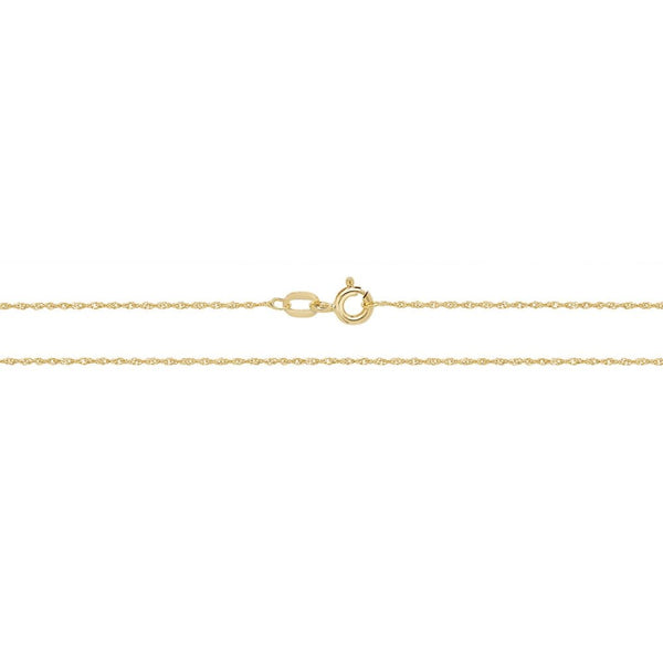 Francis & Gaye Gold Lightweight Diamond Cut Singapore Chain