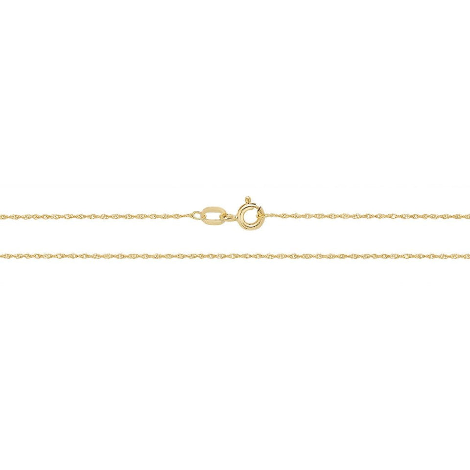 Francis & Gaye Gold Lightweight Diamond Cut Singapore Chain