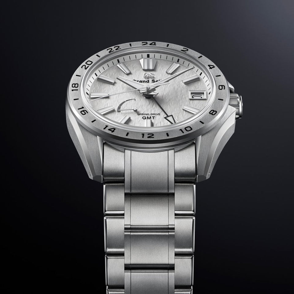 Grand Seiko Evolution 9 'Mistflake' GMT Titanium Spring Drive Watch