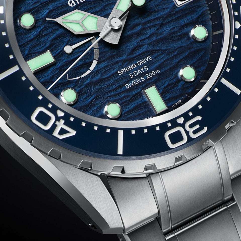Grand Seiko Evolution 9 ‘Ushio’ Blue Spring Drive Diver’s Watch