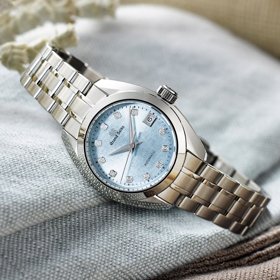 Grand Seiko Ladies ‘Mizu-Hanada’ – ‘Blue Linen’ Mechanical Automatic Watch