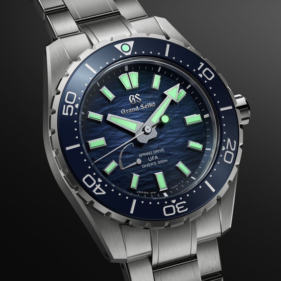 Grand Seiko Men's Evolution 9 Blue 'Ushio' Spring Drive U.F.A Watch