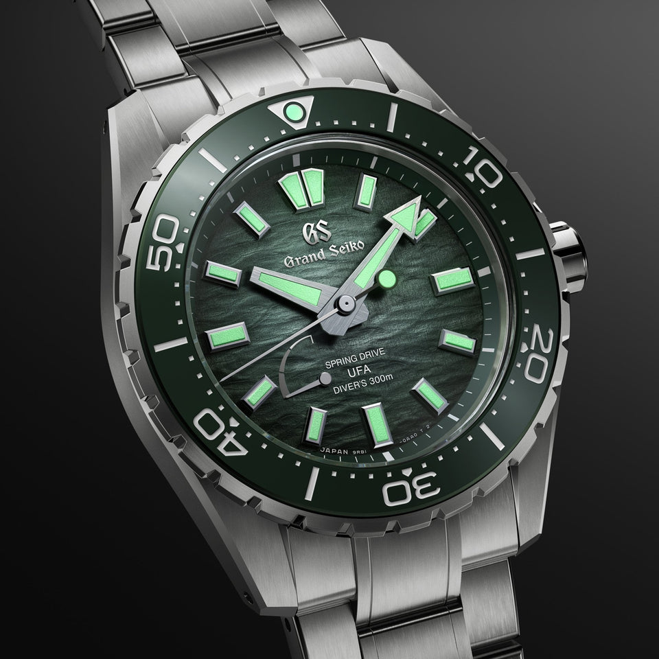 Grand Seiko Men's Evolution 9 Green 'Ushio' Spring Drive UFA Watch