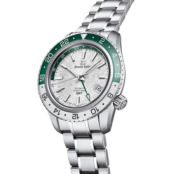 Grand Seiko Men's Sekkei ‘Snow Valley’ Triple Timezone GMT Watch