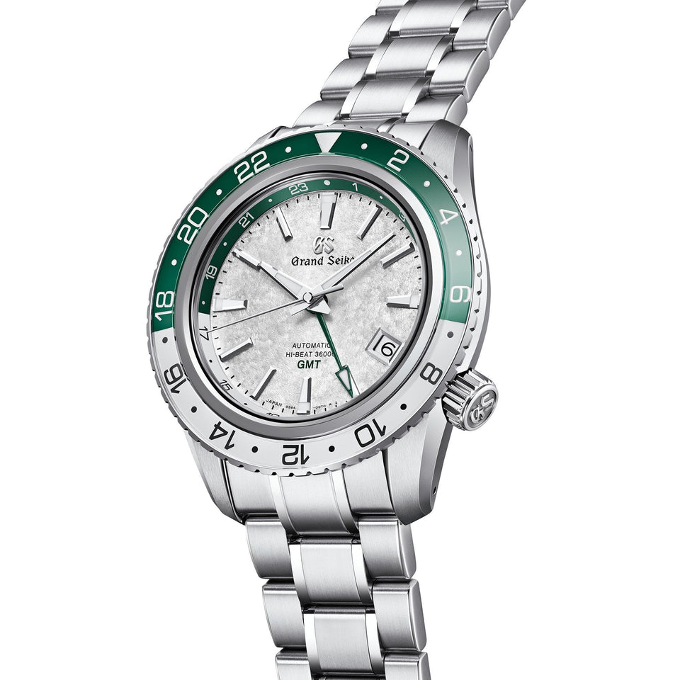 Grand Seiko Men's Sekkei ‘Snow Valley’ Triple Timezone GMT Watch