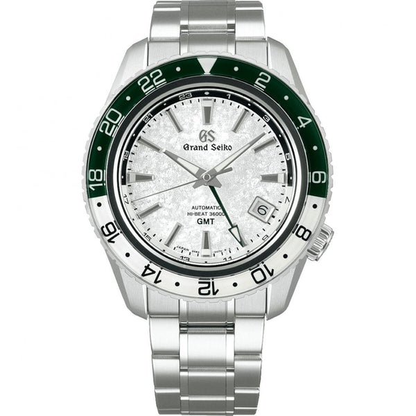 Grand Seiko Men's Sekkei ‘Snow Valley’ Triple Timezone GMT Watch