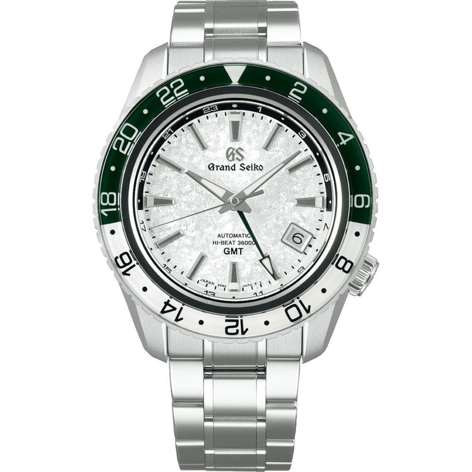 Grand Seiko Men's Sekkei ‘Snow Valley’ Triple Timezone GMT Watch