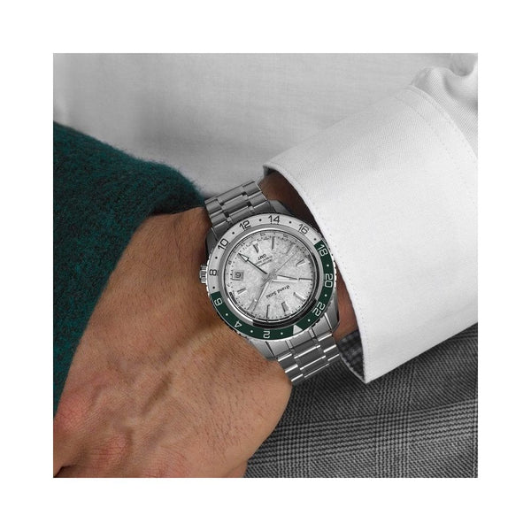 Grand Seiko Men's Sekkei ‘Snow Valley’ Triple Timezone GMT Watch