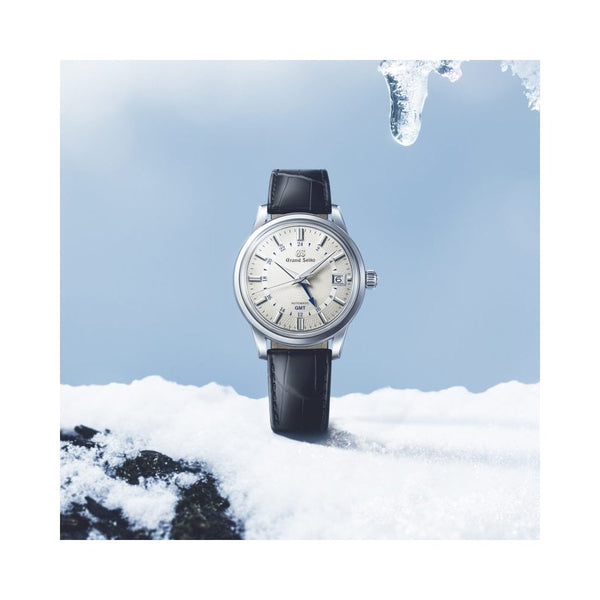 Grand Seiko Men's 'Snowdrop' Contemporary Classics Mechanical GMT Watch