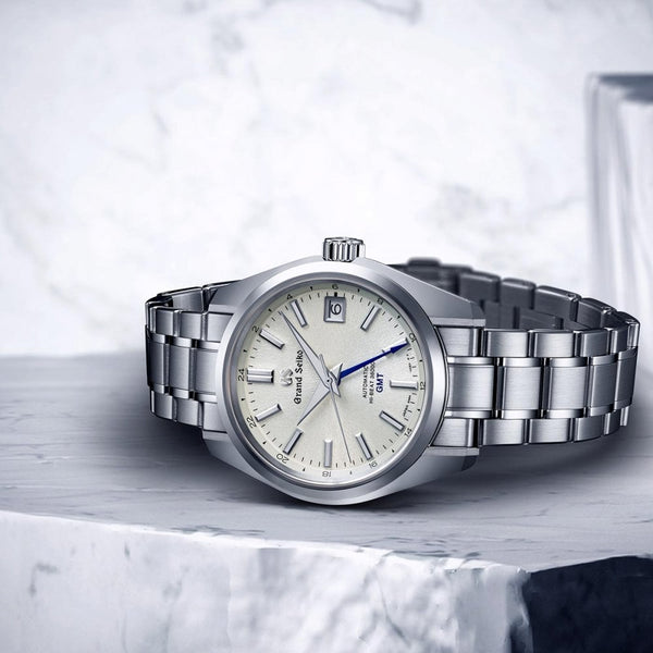Grand Seiko Men's ‘Snowfall Mount Iwate’ 44GS Hi-Beat GMT Watch