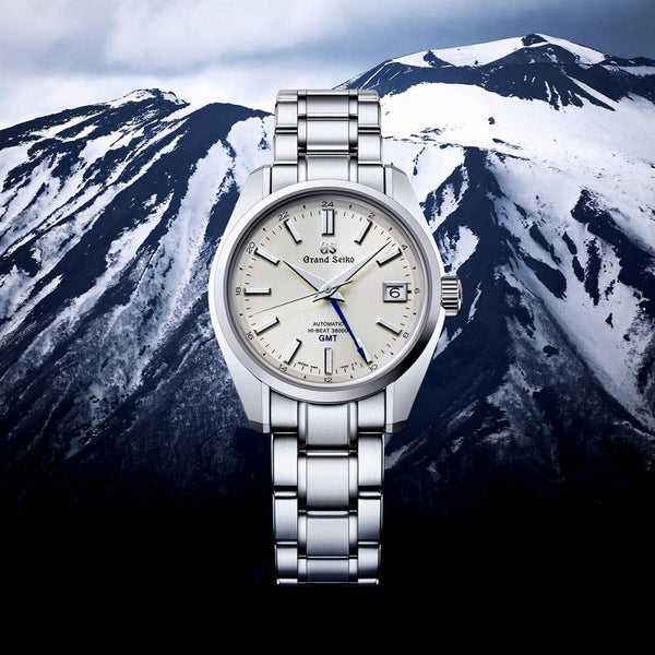 Grand Seiko Men's ‘Snowfall Mount Iwate’ 44GS Hi-Beat GMT Watch