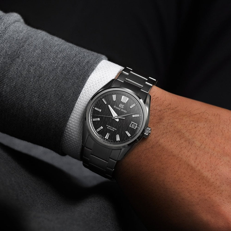 Grand Seiko 'Night Birch' 80-Hour Hi-Beat Automatic Titanium Watch