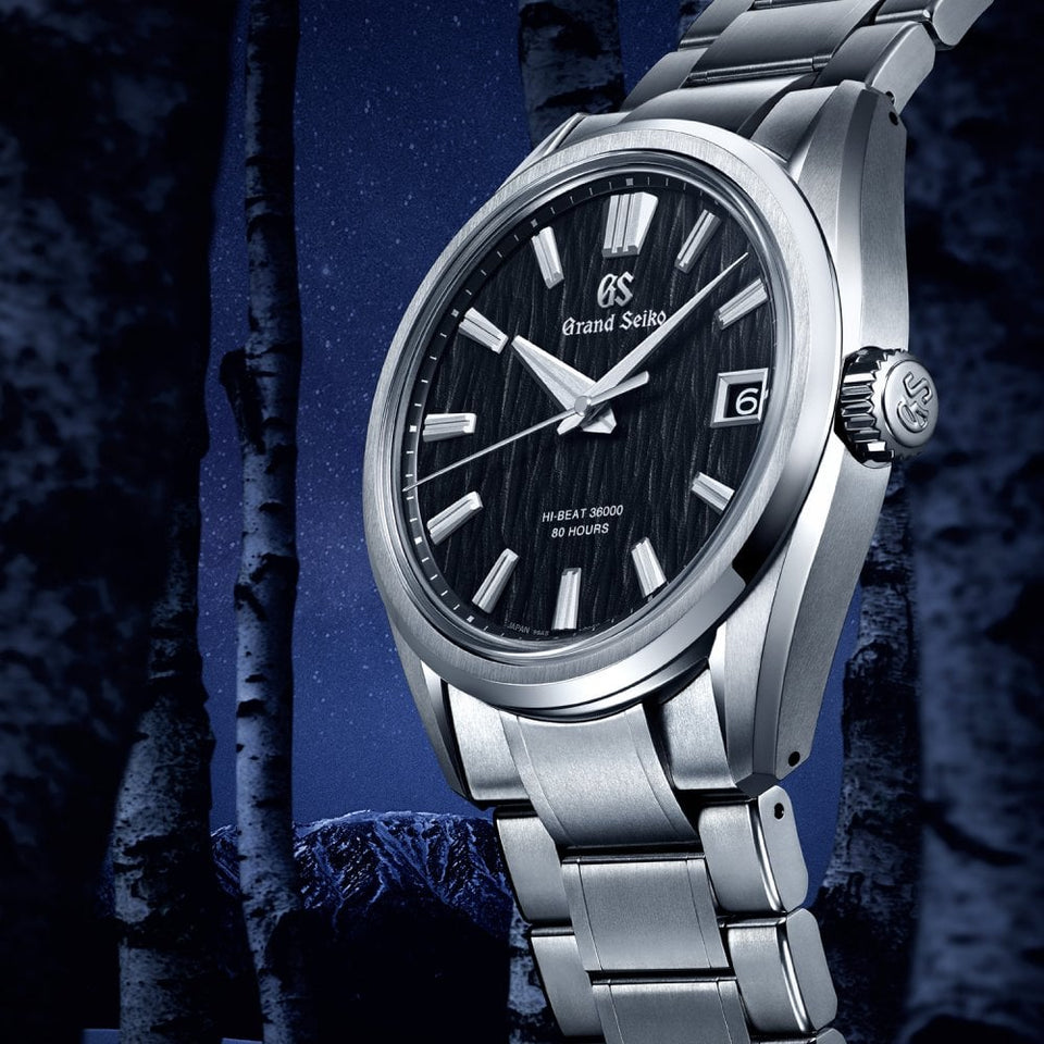 Grand Seiko 'Night Birch' 80-Hour Hi-Beat Automatic Titanium Watch