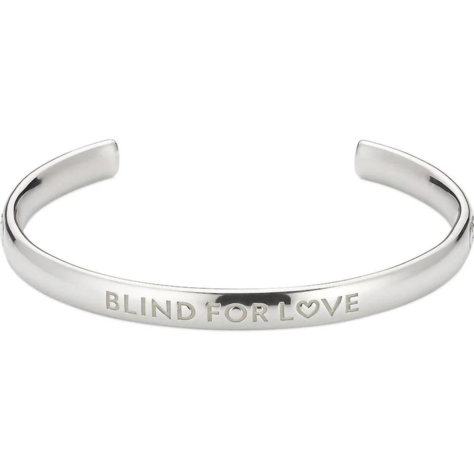 Gucci Blind For Love Sterling Silver Open Bangle