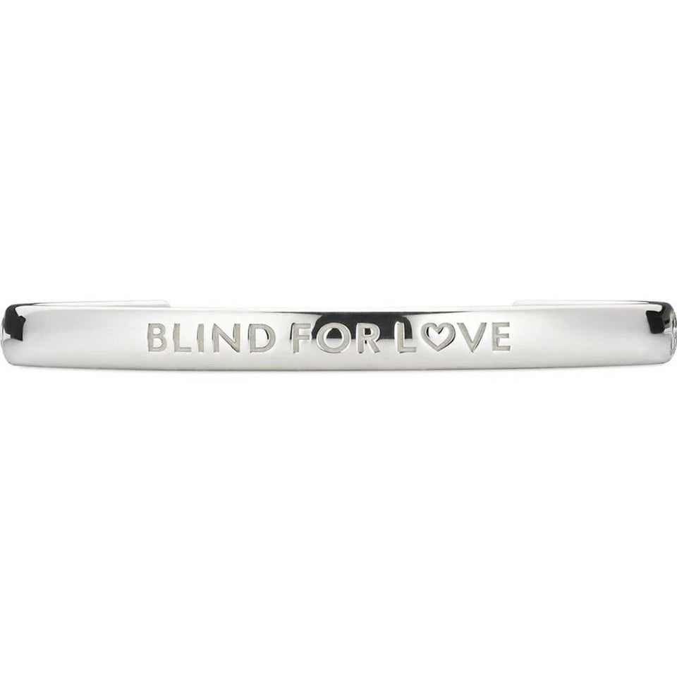 Gucci Blind For Love Sterling Silver Open Bangle