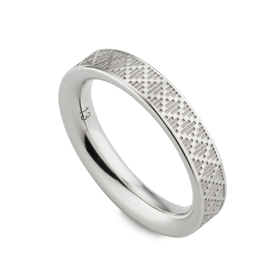 Gucci Gucci Diamante 4mm Silver Ring