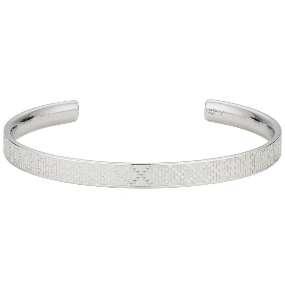 Gucci Diamante Engraved Pattern Bangle
