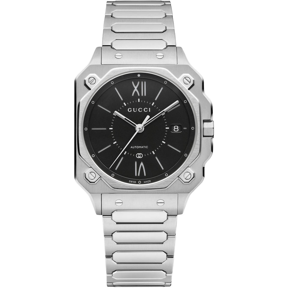 Gucci G-Flat 36mm Black Dial Watch
