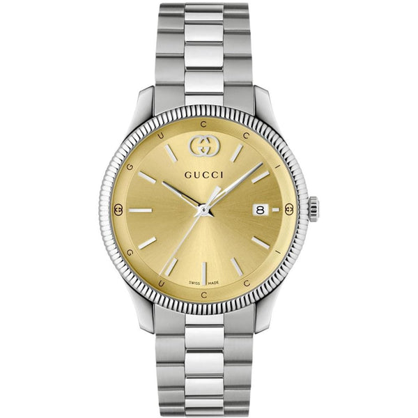 Gucci G-Timeless 38mm Gold Dial Watch