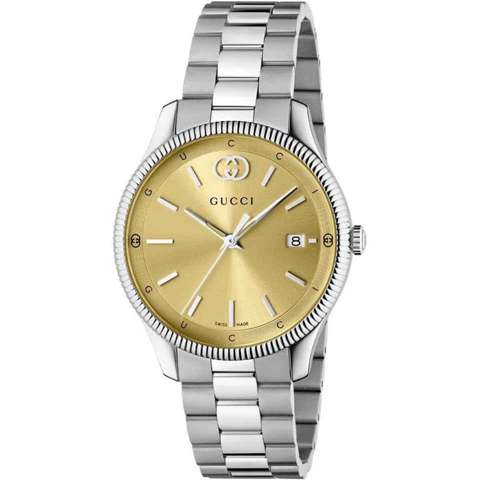 Gucci G-Timeless 38mm Gold Dial Watch