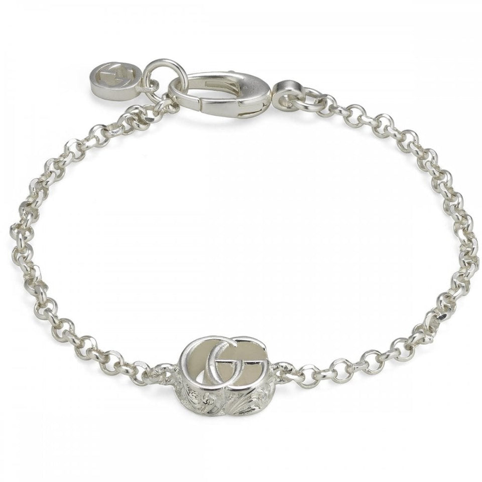 Gucci GG Marmont Sterling Silver Double G Bracelet
