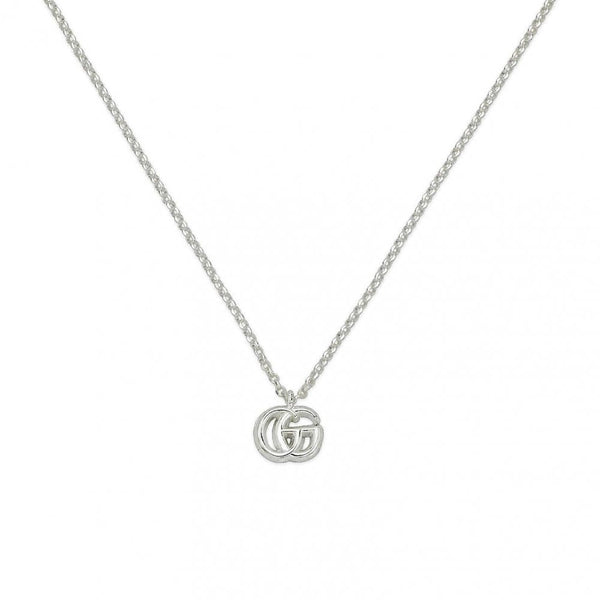 Gucci GG Marmont Sterling Silver Double G Necklace