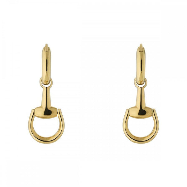 Gucci Horsebit 18ct Yellow Gold Drop Earrings