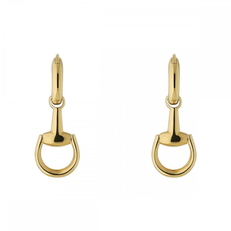 Gucci Horsebit 18ct Yellow Gold Drop Earrings