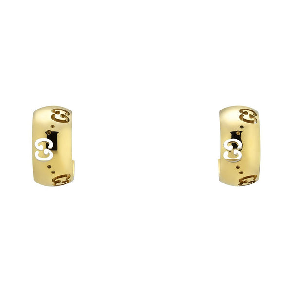 Gucci Icon 18ct Yellow Gold Hoop Earrings