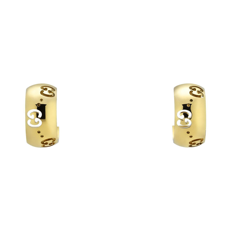 Gucci Icon 18ct Yellow Gold Hoop Earrings