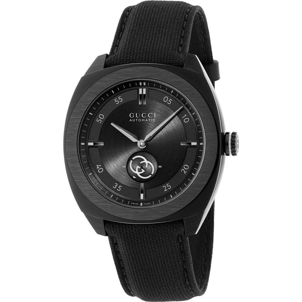 Gucci Interlocking 41mm Black Textile Rubber Automatic Watch
