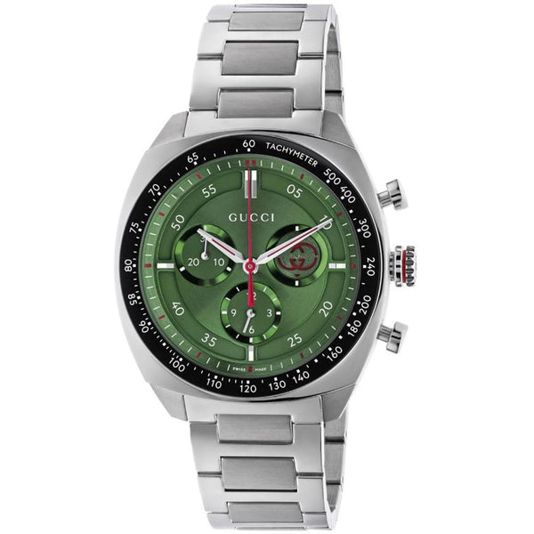 Gucci Interlocking 41mm Chronograph Green Dial Men’s Watch