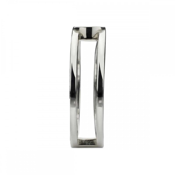 Gucci Interlocking 6mm Sterling Silver Double Band Ring