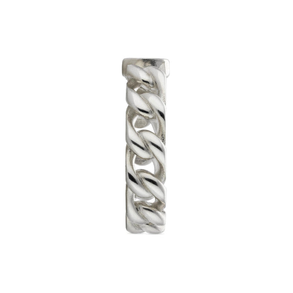 Gucci Interlocking Chain Style Sterling Silver Ring