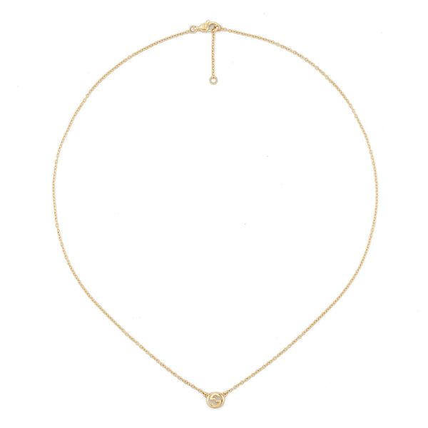 Gucci Interlocking G 18ct Yellow Gold Delicate Necklace