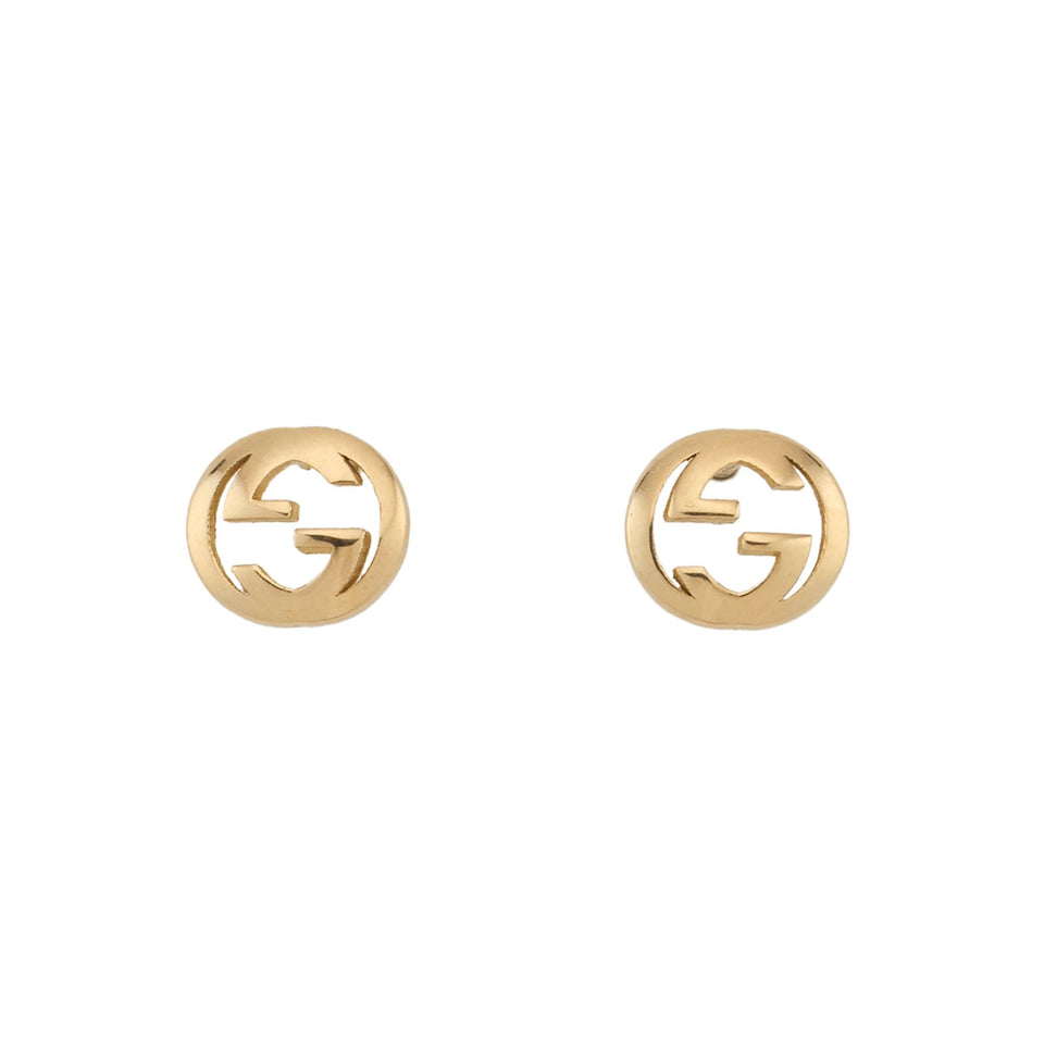 Gucci Interlocking G 18ct Yellow Gold Earrings