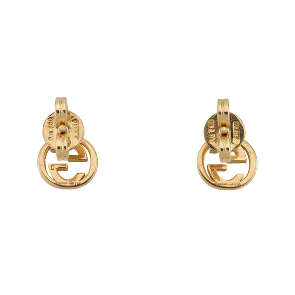 Gucci Interlocking G 18ct Yellow Gold Earrings