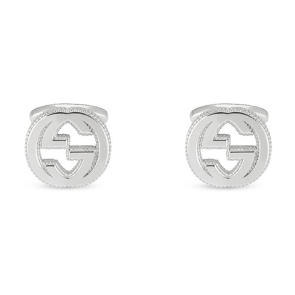 Gucci Interlocking G Sterling Silver Cufflinks