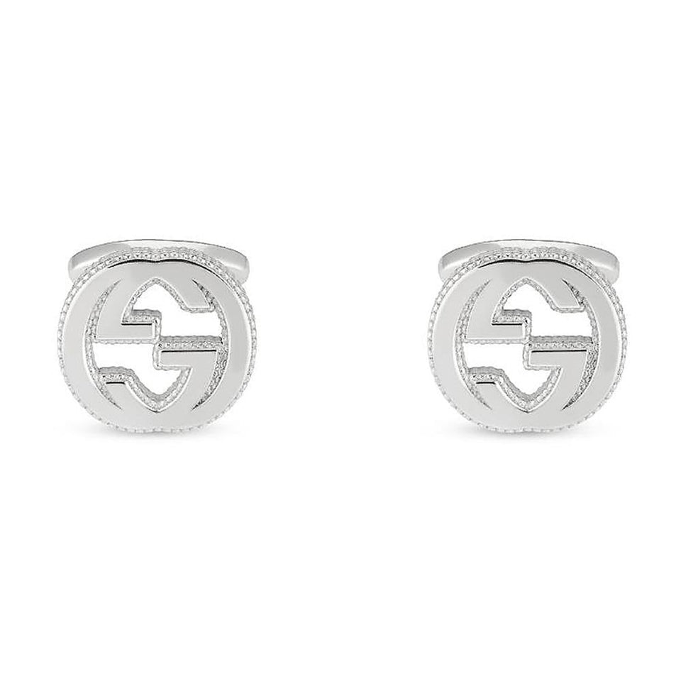 Gucci Interlocking G Sterling Silver Cufflinks