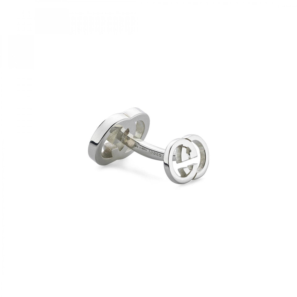 Gucci Interlocking G Sterling Silver Cufflinks