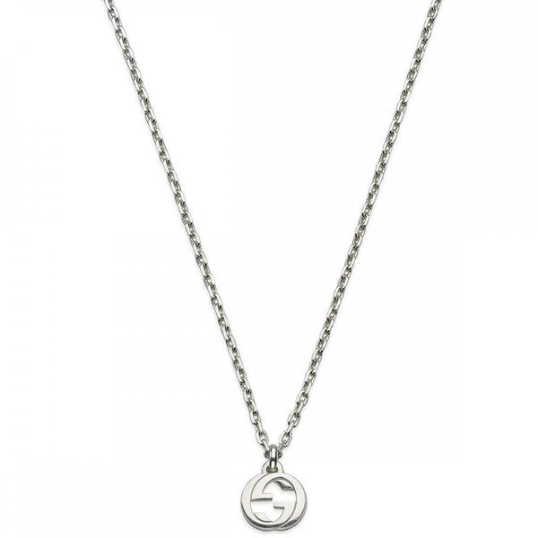 Gucci Interlocking Sterling Silver Necklace