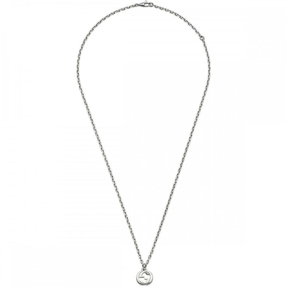 Gucci Interlocking Sterling Silver Necklace
