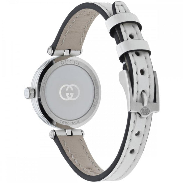 Gucci Ladies 24mm Model 2000 Diamond Set White Watch