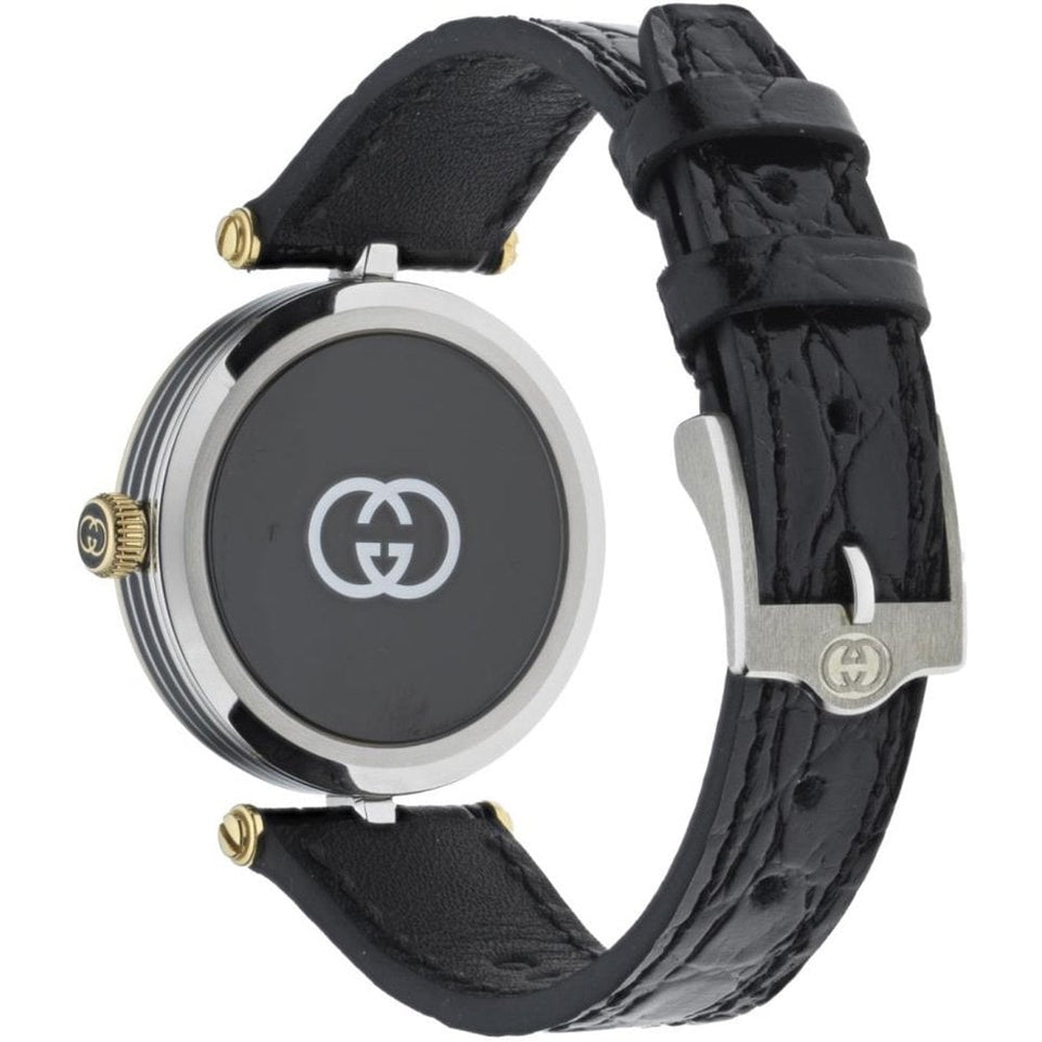 Gucci Ladies 30mm Model 2000 Diamond Set Black Watch