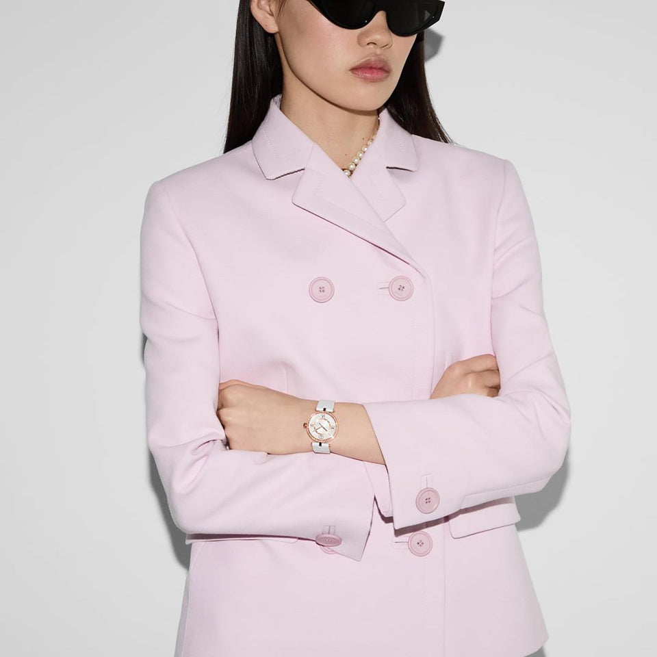 Gucci Ladies 30mm Model 2000 Diamond Set White Watch