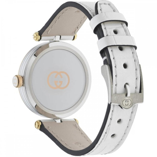 Gucci Ladies 30mm Model 2000 Diamond Set White Watch